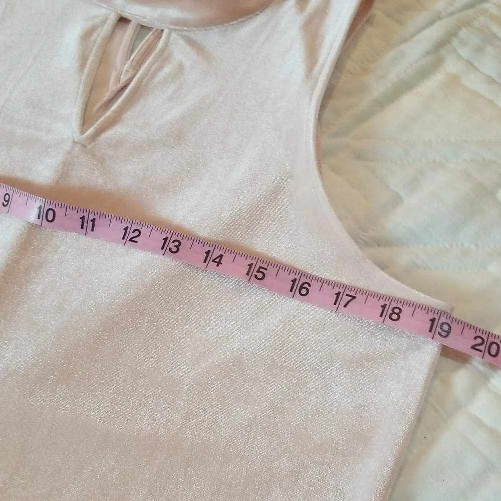 WORTHINGTON | Pink Velvety Sleeveless Dress